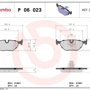 Gratis Retour Remblokset Brembo P 06 023