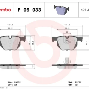 Weekendaanbieding Remblokset Brembo P 06 033X