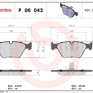 Populair Remblokset Brembo P 06 043