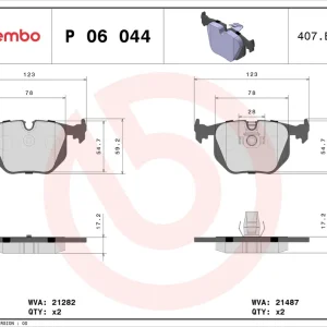 Remblokset Brembo P 06 044 Lage Prijs