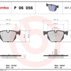 Remblokset Brembo P 06 056X Shop Nu