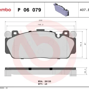 Op = Op Remblokset Brembo P 06 079