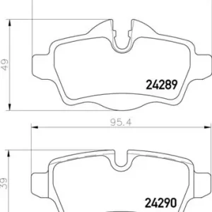 Remblokset Brembo P 06 103 Lage Kosten