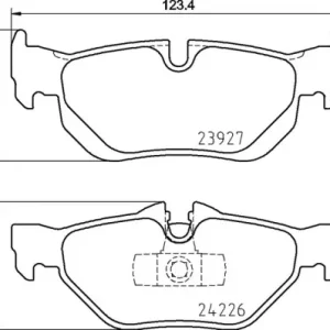 Remblokset Brembo P 06 105 Uitverkoop