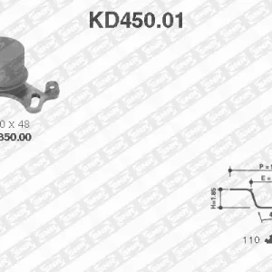Gecertificeerd Distributieriem kit SNR KD450.01