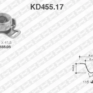 Distributieriem kit SNR KD455.17 Gereduceerde Prijs