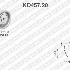 Groothandel Distributieriem kit SNR KD457.20