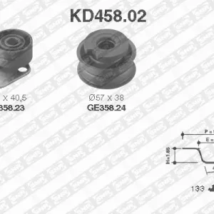 Distributieriem kit SNR KD458.02 Shop Nu