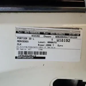 Flitsaanbieding Deur MERCEDES-BENZ CLK Convertible (A209)